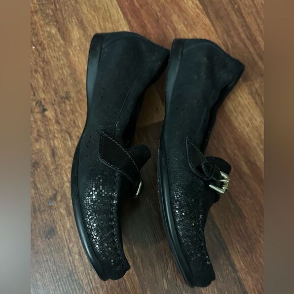 AGL Black Loafers with Buckle Detail - Picture 6 of 12